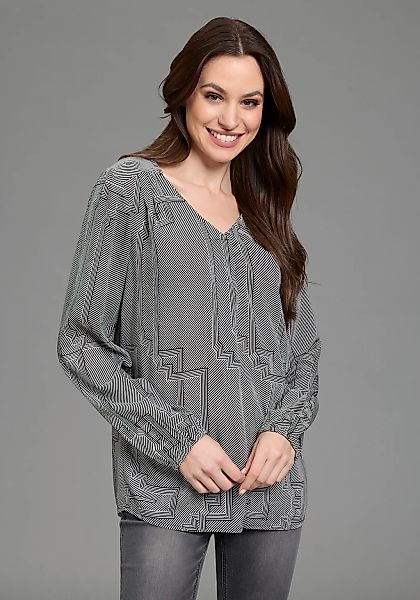 DELMAO Schlupfbluse in femininer Form mit matter, nicht glänzender Optik günstig online kaufen