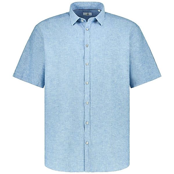 Pfundskerl Freizeithemd mit Leinen Farbe mittelblau Größe: 3XL günstig online kaufen