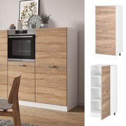 Vicco Hochschrank R-Line, Sonoma/Weiß, 60 cm günstig online kaufen