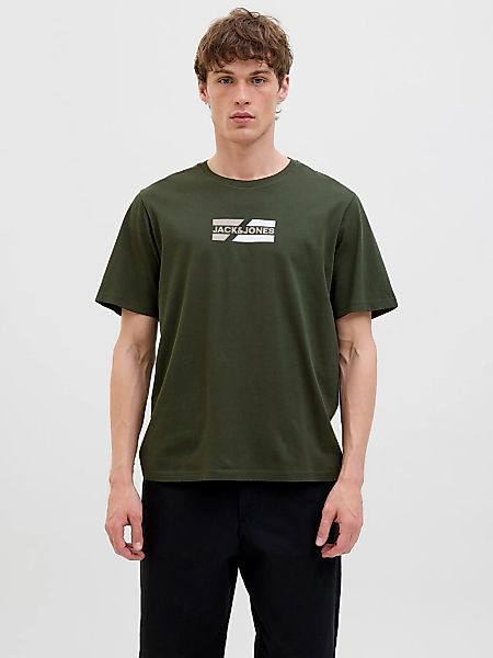 Jack & Jones Rundhalsshirt "JJECORP GRAPHIC TEE SS O-NECK NOOS", mit Logo P günstig online kaufen