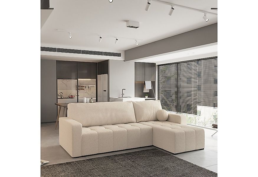Masseno Ecksofa VOLIRA mit Schlaffunktion L-Form, Sofa mit Bettkasten günstig online kaufen