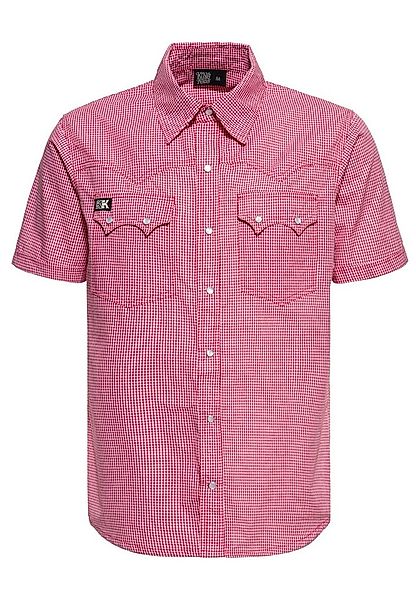 KingKerosin Kurzarmhemd im Karo-Optik günstig online kaufen