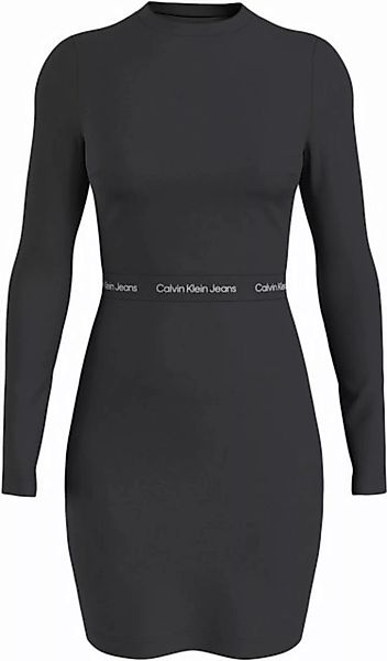 Calvin Klein Jeans Jerseykleid LOGO ELASTIC MILANO LS DRESS günstig online kaufen