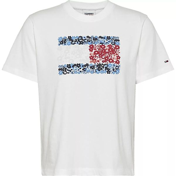 Tommy Jeans Entspannt Floral Flaggen-t-shirt XS White günstig online kaufen