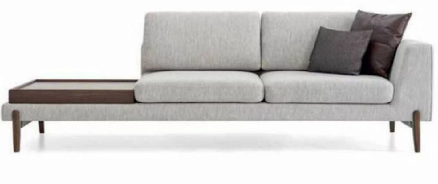 JVmoebel Sofa Luxus Wohnzimmer Sofa Modernen Design Holz mit Textil, 1 Teil günstig online kaufen