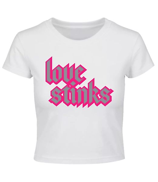 Love Stinks Lettering · Crop T-Shirt günstig online kaufen
