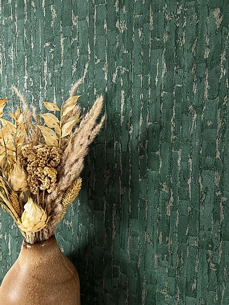Newroom Vliestapete, Grün Tapete Modern Linien günstig online kaufen