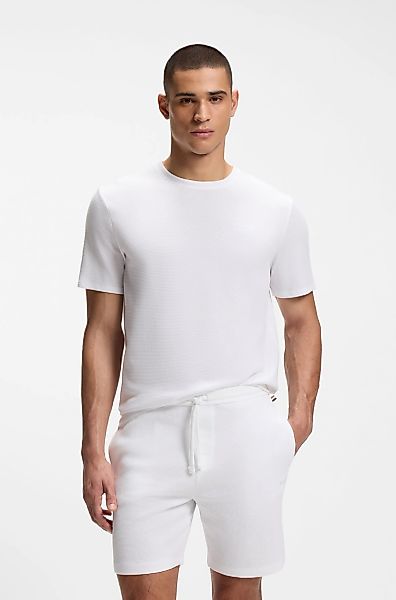 BOSS Pyjamaoberteil "Waffle T-Shirt" günstig online kaufen