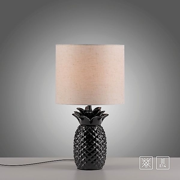 Leonique Tischleuchte »Tenille - Tischlampe im Ananas Design«, 1 flammig, L günstig online kaufen