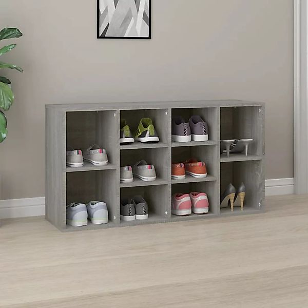 vidaXL Schuhschrank Schuhbank Grau Sonoma 103x30x54,5 günstig online kaufen
