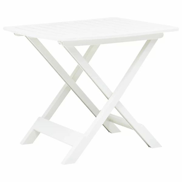 vidaXL Gartentisch Gartentisch Klappbar Weiß 79 günstig online kaufen