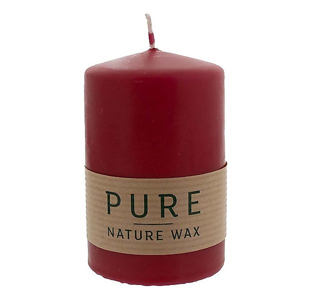 Richard Wenzel GmbH & Co. KG Formkerze PURE Natural Wax Kerze - Karminrot 9 günstig online kaufen