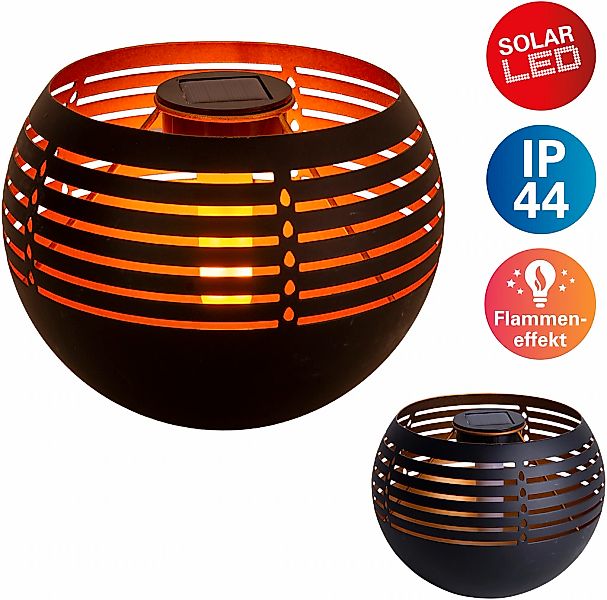 näve LED Außen-Tischleuchte "Solar-Tischleuchte" LED-Modul 1 Stk. Warmweiß günstig online kaufen