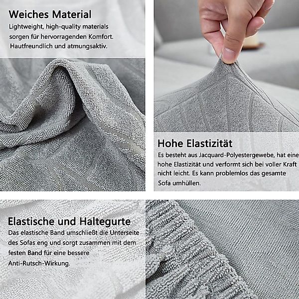 Coonoor Sofabezug Ecksofahusse Ecksofa Schonbezug L-Form, günstig online kaufen