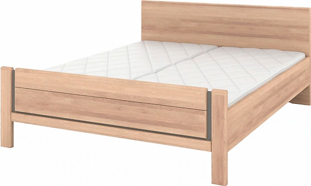 Musterring Holzbett »Sorrent, Bettgestell, Bettrahmen, teilmassiv Eiche«, ( günstig online kaufen