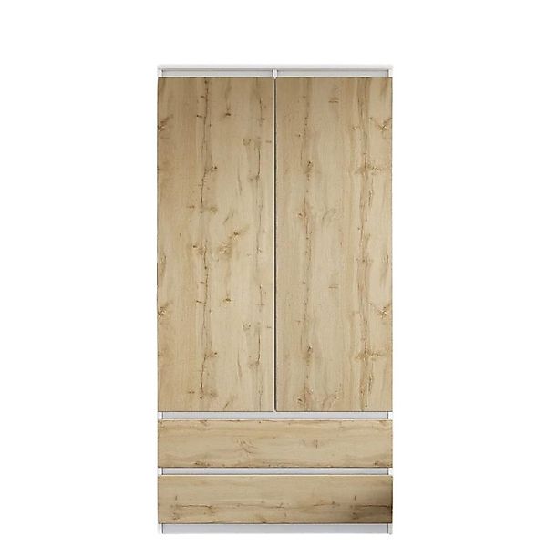 Furnica Kleiderschrank Garderobe Weiß Matt, 2 günstig online kaufen