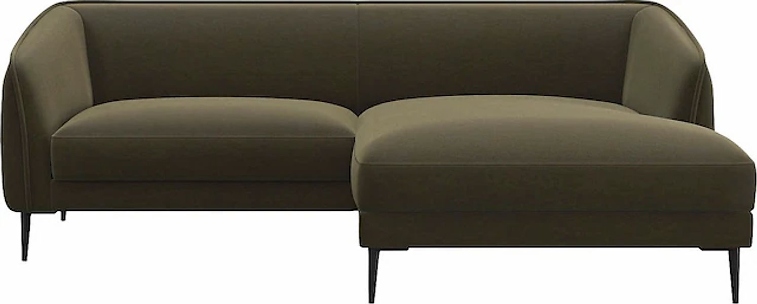FLEXLUX Ecksofa »Belle Designsofa, bequem durch Kaltschaum im Sitz«, Skandi günstig online kaufen
