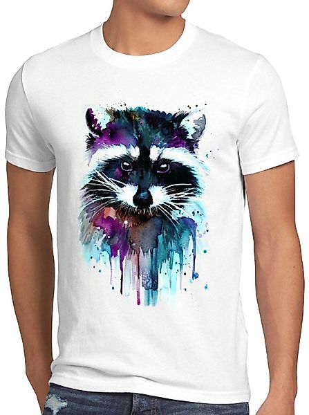 style3 T-Shirt Aquarell Waschbär raccoon zoo günstig online kaufen