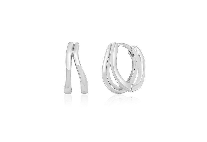 Brandlinger Paar Creolen Ohrringe Salzburg, doppelte Ohrringe geschwungen, günstig online kaufen