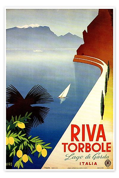 Posterlounge Wandbild Italien - Riva Torbole günstig online kaufen