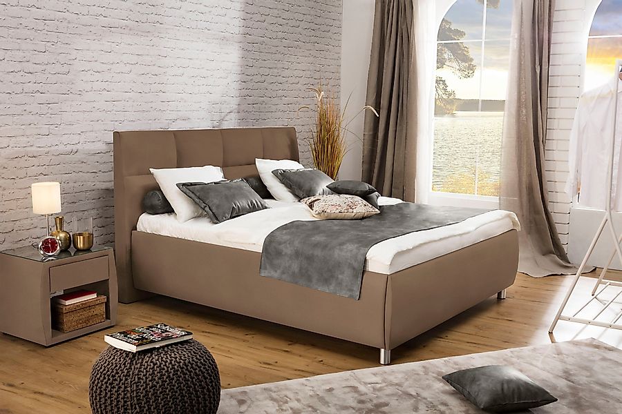 alina Polsterbett "Nadina" wahlweise mit Matratze und Lattenrost, in versch günstig online kaufen