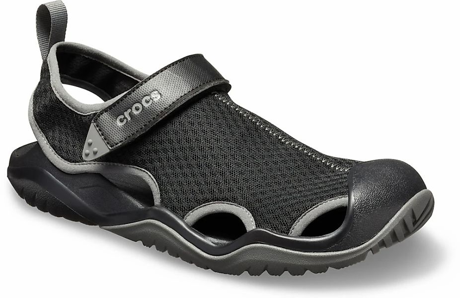 Crocs Sandale "Swiftwater Mesh Deck Sandal", Badesandale, Sommerschuh mit K günstig online kaufen