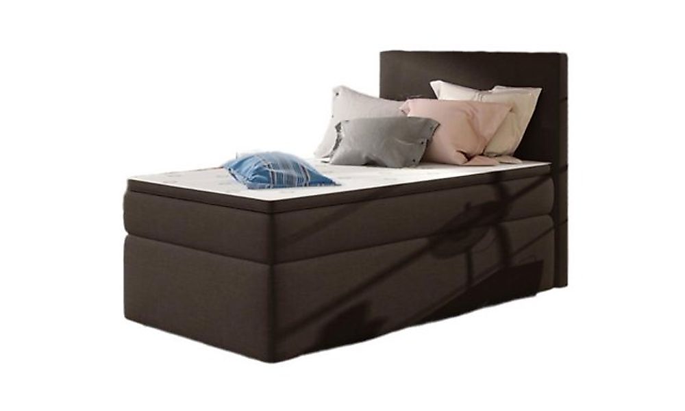 Luxusbetten24 Boxspringbett Relio 90x200, mit Stauraum günstig online kaufen
