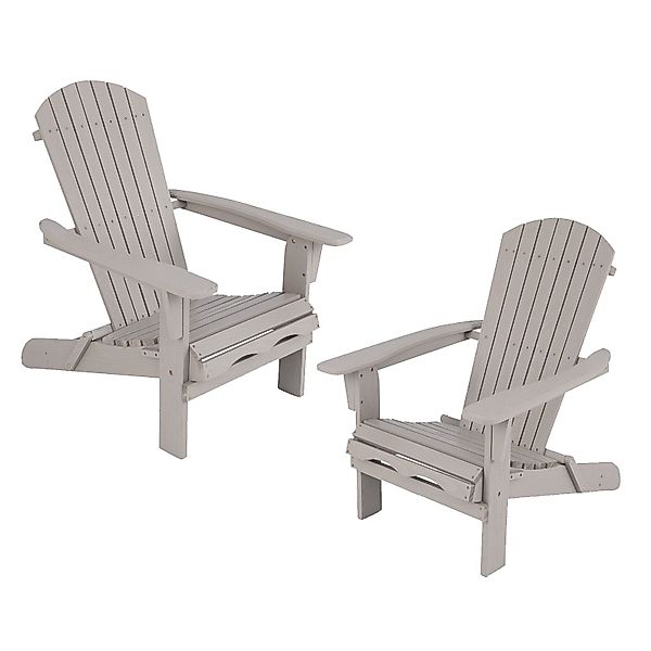 COSTWAY Gartenstuhl (2 St), Adirondack Stuhl günstig online kaufen