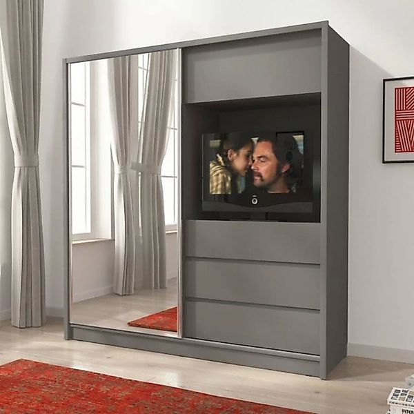 Baidani Kleiderschrank Schrank Cosmo mit TV Vorrichtung günstig online kaufen