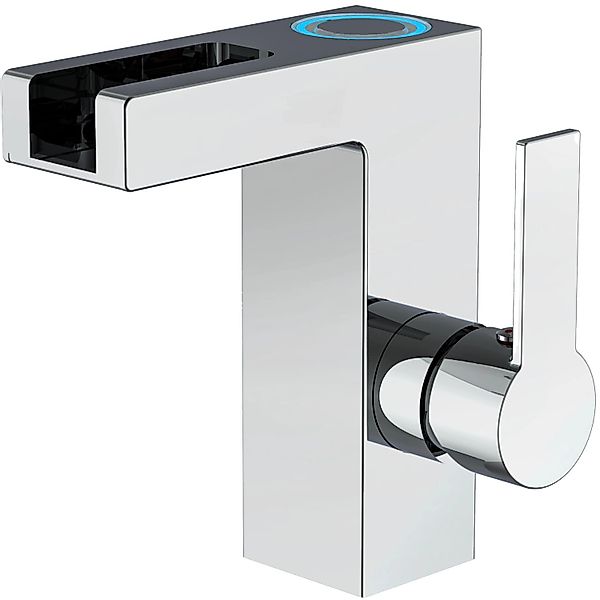 Schütte Waschtischarmatur Wasserhahn mit LED-Schwallauslauf, Mischbatterie günstig online kaufen
