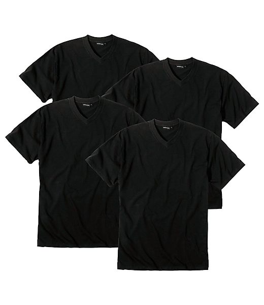 GÖTZBURG Unterziehshirt V-Neck T-Shirt (4-St) ohne günstig online kaufen