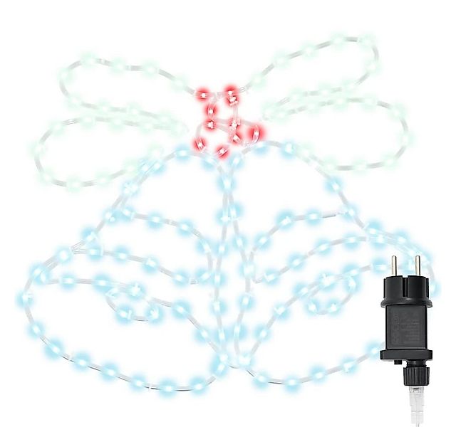 vidaXL Dekolicht 56 x 46 cm Lichtdekoration Weihnachtsglocke mit 144 LEDs M günstig online kaufen