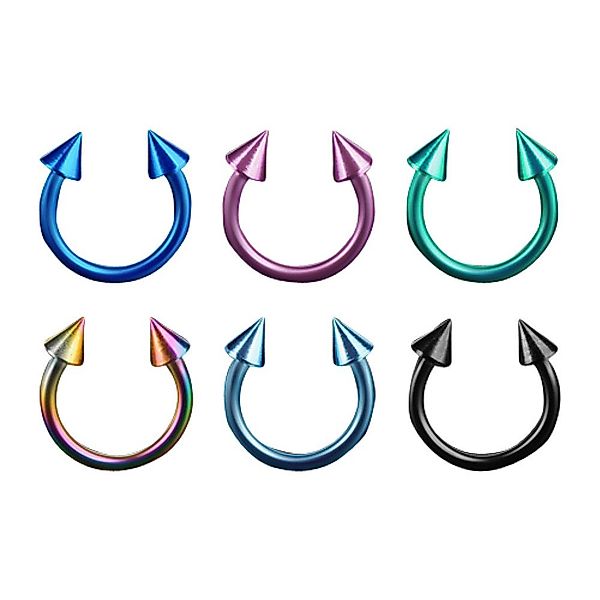 Taffstyle Piercing-Set 6er Set Septum Piercing günstig online kaufen