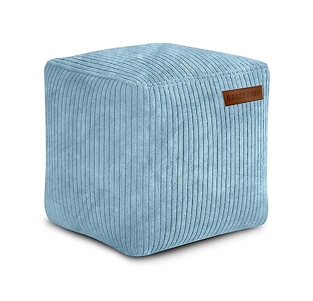 Green Bean Pouf Cube Cord (Indoor Sitzhocker Sitzkissen Fußhocker Relax-Ses günstig online kaufen