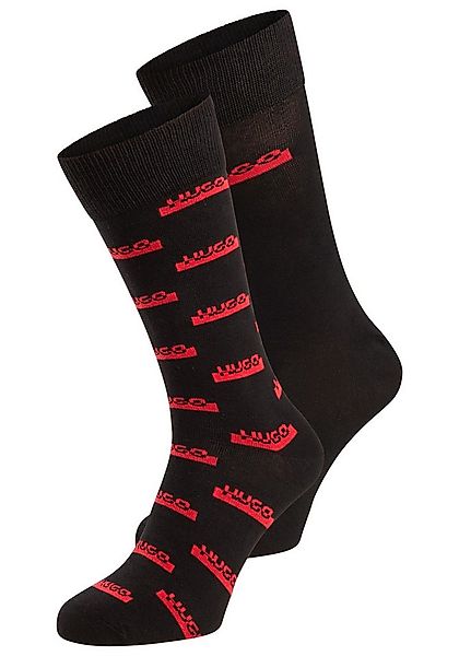 HUGO Socken (2-Paar) mit elastischem Bund, Baumwollmischung, Logo-Design günstig online kaufen