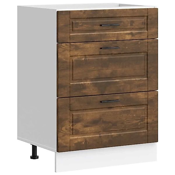 vidaXL Küchenunterschrank Porto Räuchereiche Holzwerkstoff 854264 günstig online kaufen