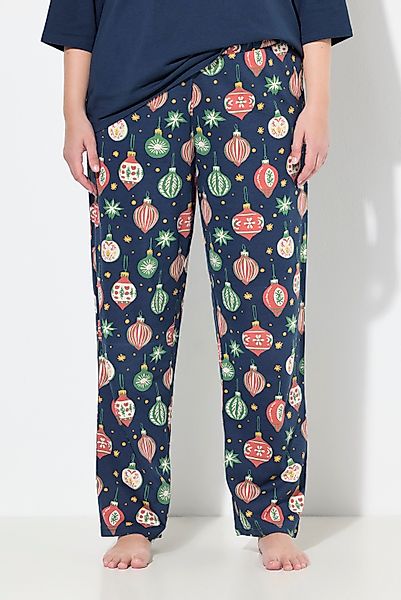 Ulla Popken Pyjama Schlafanzughose Baumschmuck Taschen günstig online kaufen
