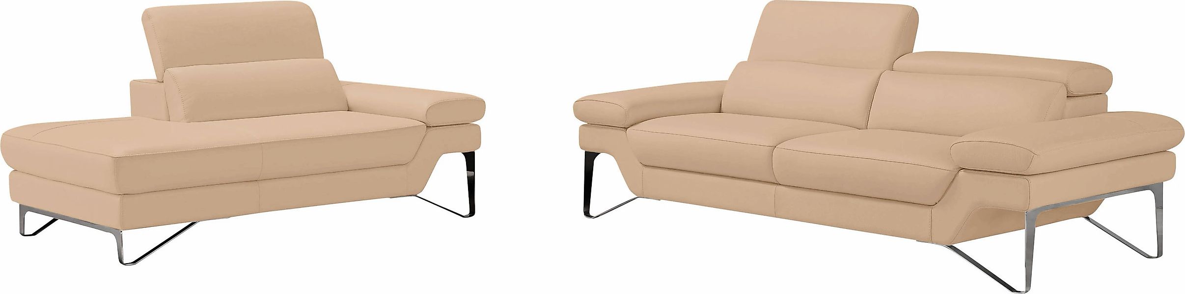 Egoitaliano Polstergarnitur "Princess", Set aus 2,5 Sitzer und Ottomane, Ko günstig online kaufen