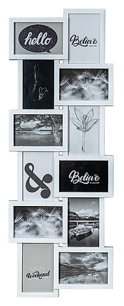 Levandeo® Bilderrahmen Collage, Bilderrahmen Weiß 12 günstig online kaufen