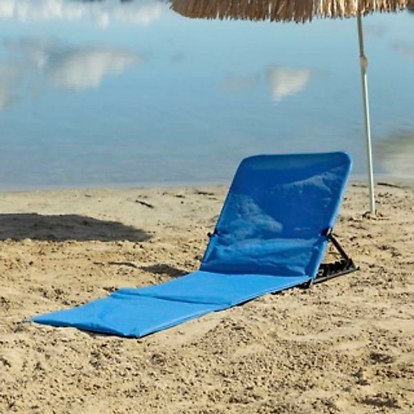 Haushalt International Gartenliege Strandliege, klappbar, blau günstig online kaufen