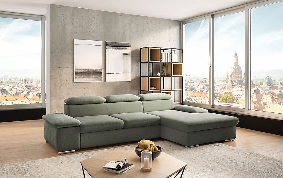 sit&more Ecksofa "Valantine L-Form, B: 286 cm" mit Arm- & Kopfteilverstellu günstig online kaufen