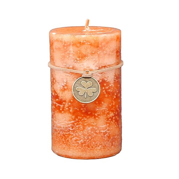 B&S Stumpenkerze Trendkerze durchgefärbt marmoriert terrakotta günstig online kaufen