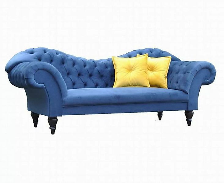 JVmoebel 3-Sitzer Chesterfield Dreisitzer Design Sitzer Textil Sofa 3 Sitze günstig online kaufen