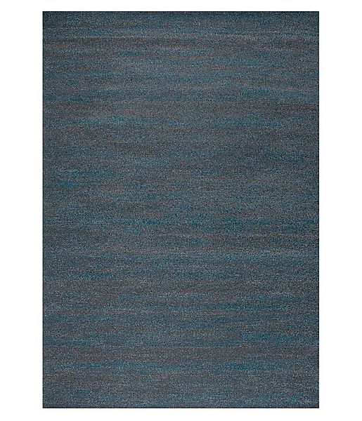 Vimoda Teppich Kurzflor im Retro, Wohnzimmer Türkis Grau Uni Puristisch, Re günstig online kaufen