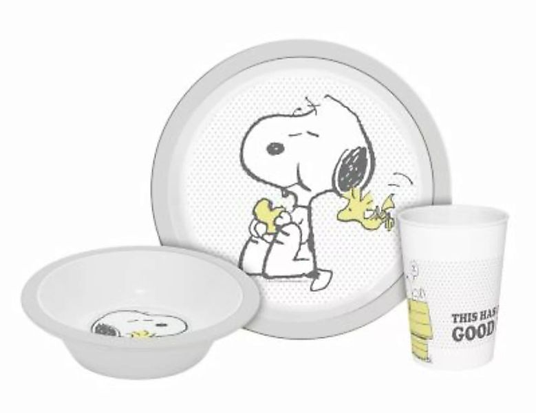 Geda Labels Kindergeschirr Snoopy Cute & Cuddly 3teilig PP Kindergeschirrse günstig online kaufen