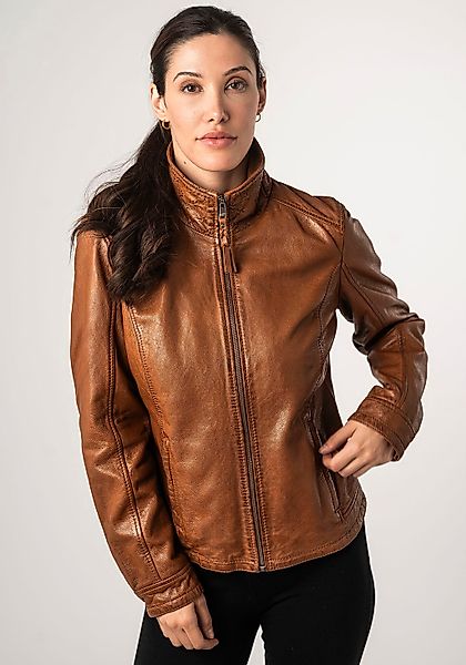Mauritius Lederjacke "MWWalli" mit Stehkragen günstig online kaufen