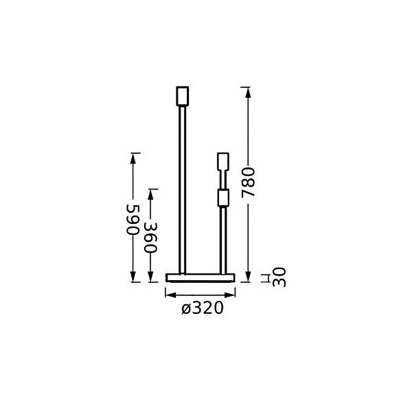 OSRAM Stehleuchte DECOR STICK, beige, Höhe 78 cm, 3-flammig günstig online kaufen