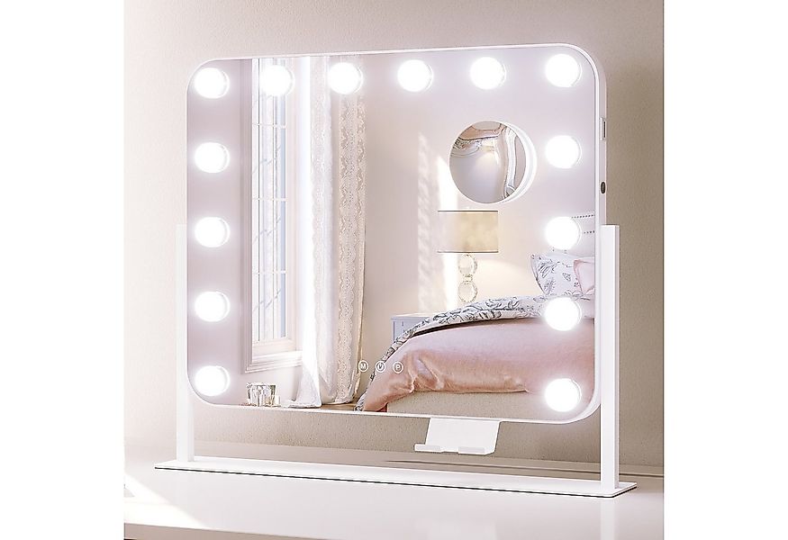 SONNI Schminkspiegel LED-Schminkspiegel mit 10-facher Lupe und Mobiltelefon günstig online kaufen