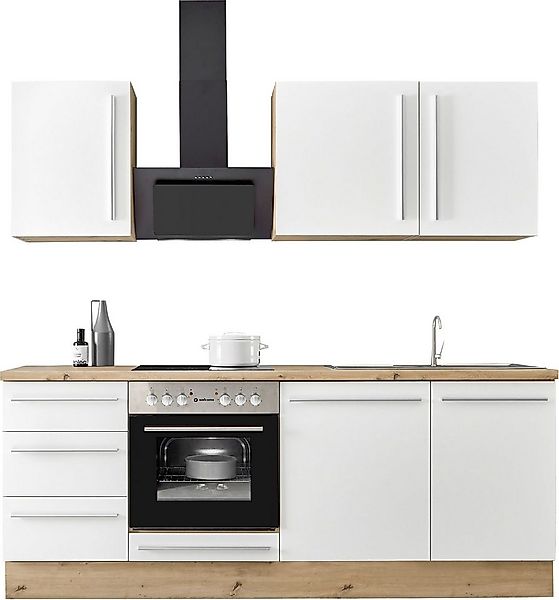 KOCHSTATION Küchenzeile KS-Florida mit 38mm starker Arbeitsplatte, Breite 2 günstig online kaufen