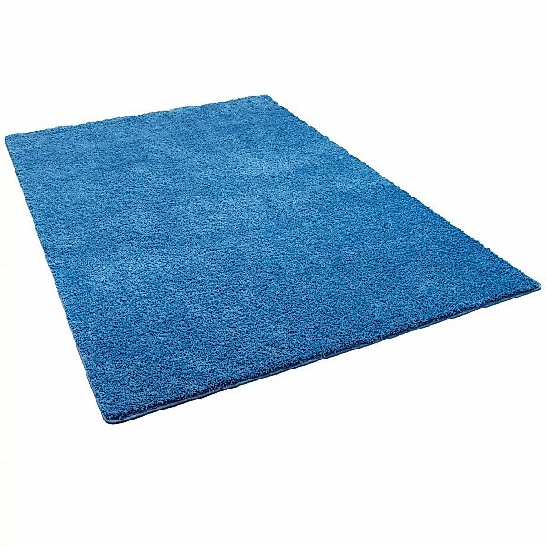 Snapstyle Hochflor Shaggy Teppich Palace Blau 80x400cm günstig online kaufen